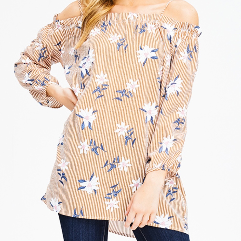 NWT Floral Boho Long Blouse - Picture 3 of 7